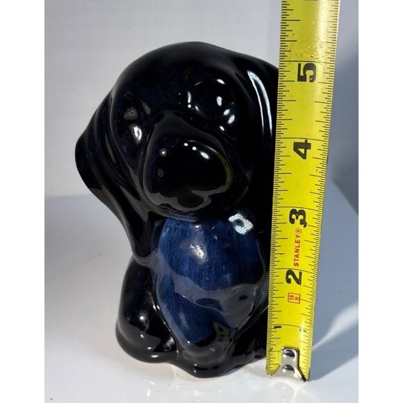 Blue Mountain Pottery Sad Puppy Dog Cobalt Blue 5" Tall Canada BMP - Picture 6 of 6